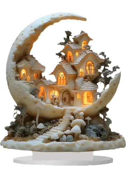 Odası Oturma Odası Için Eid Moon Akrilik Süsleme (Yurt Dışından)