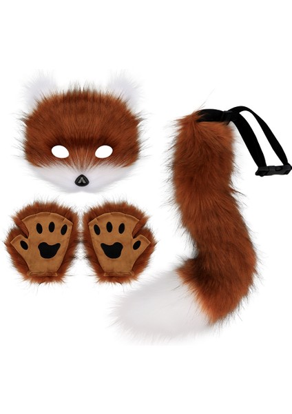 Cos Simülasyon Peluş Tilki Maske Seti (Yurt Dışından)