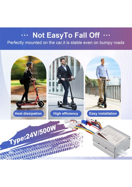 Elektrikli Bisiklet Bisiklet Fırçalı Kontrol Cihazı 24V 500W Scooter Fırça Dc Motor Hızı (Yurt Dışından)