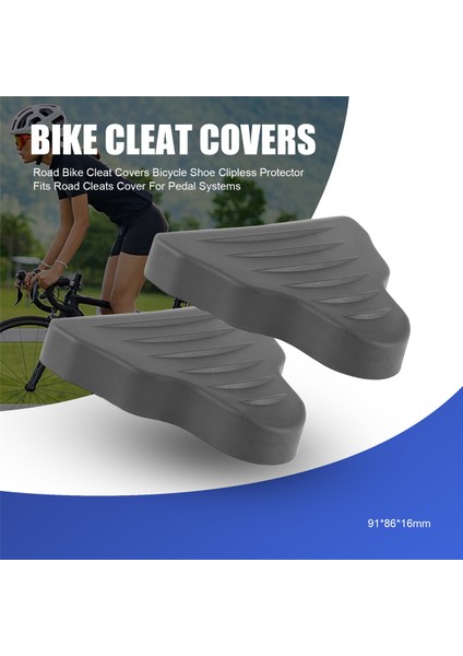 Yol Bisikleti Kilit Kılıfları Bisiklet Ayakkabısı Klipssiz Koruyucu Look Kilit Kılıflarına Uyar Spd-Sl Pedal Sistemleri Için (Yurt Dışından)