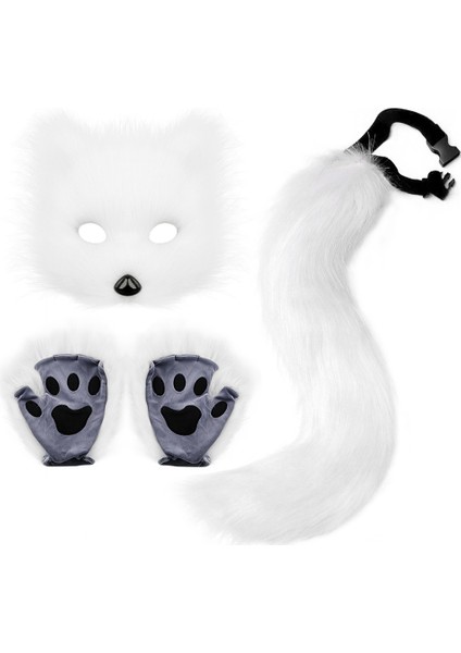 Cos Simülasyon Peluş Tilki Maske Seti (Yurt Dışından)