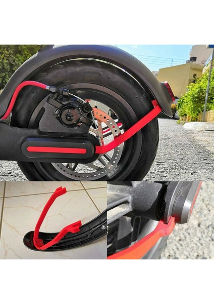 Elektrikli Scooter Xiaomi M365/M365 Pro Scooter Aksesuarları Kırmızı Için Vidalarla Arka Çamurluk Braketi Sert Destek (Yurt Dışından) indirimleri