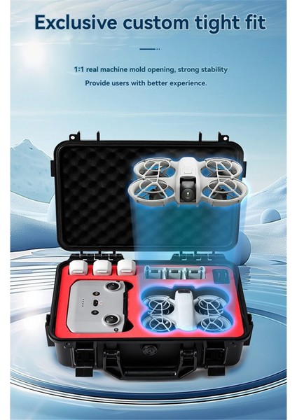 Neo Taşınabilir Bavul Büyük Kapasiteli Neo Fpv Drone Aksesuarları Için Su Geçirmez Saklama Kutusu (Yurt Dışından)