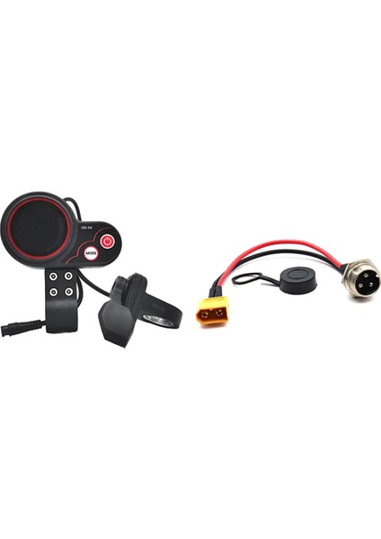 Qs-S4 48V-60V Başparmak Gaz LCD Ekran XT60 Konnektörü ile Sıfır 8 9 10 8x 10X Elektrikli Scooter 6pın Aksesuarları (Yurt Dışından)