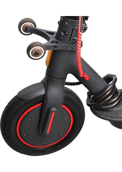 El Üstü Yardımcı Tekerlek Braketi Katlanır Braket Tekerlek Xiaomi M365 1s Pro Elektrikli Scooter Ninebot F40 F30 F25 (Yurt Dışından)
