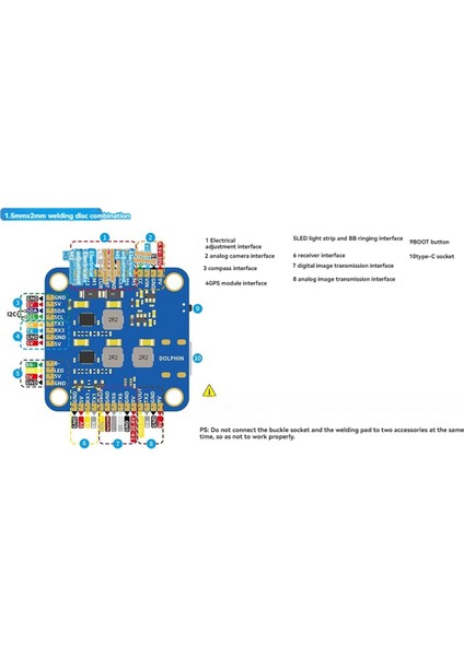 Bayckrc Dolphın Uçuş Kontrolörü Çift Bec AT32F435 Rc Fpv Serbest Stil Yarış Drone Quadcopter Için (Yurt Dışından)