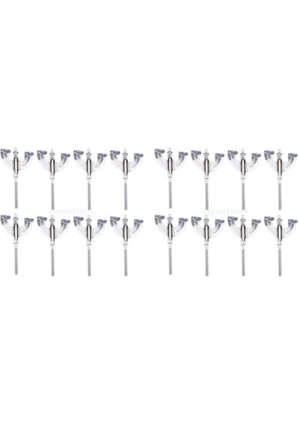 16 /paket Bas Davul Pençeleri + Çubukları 100MMX6MM Krom (Yurt Dışından)