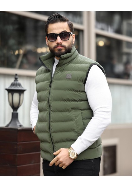 Dik Yaka, Çift Dikişli, Kapitone, Standart-Fit, Şişme Yelek 24USE2478 fiyatları