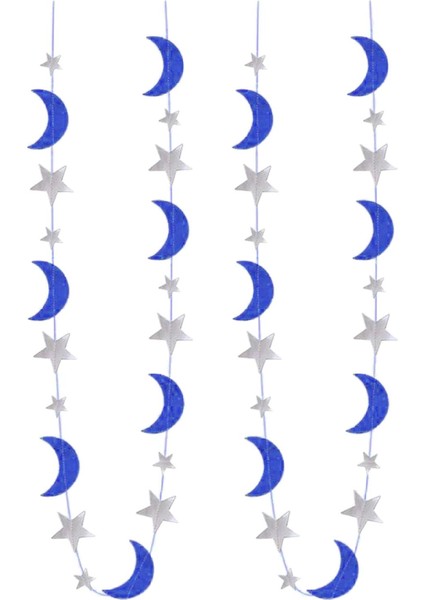 Çelenk Asılı Eid Mubarak Tema Parti Dekoru Banner Mavi (Yurt Dışından) fiyatları