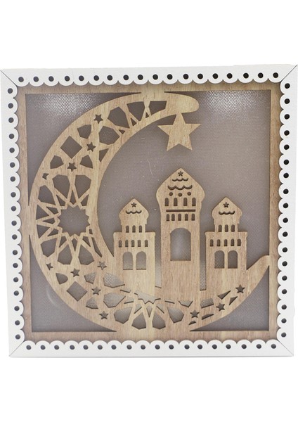 1 Ahşap Eid Mubarak Dekoru Festivali Romantik 5 (Yurt Dışından) fiyatları