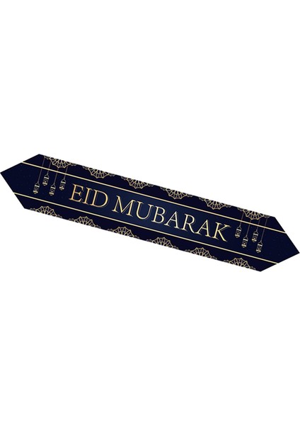 Düğün Kadın Mavi Için Altın ile Eid Mubarak Şucu (Yurt Dışından)