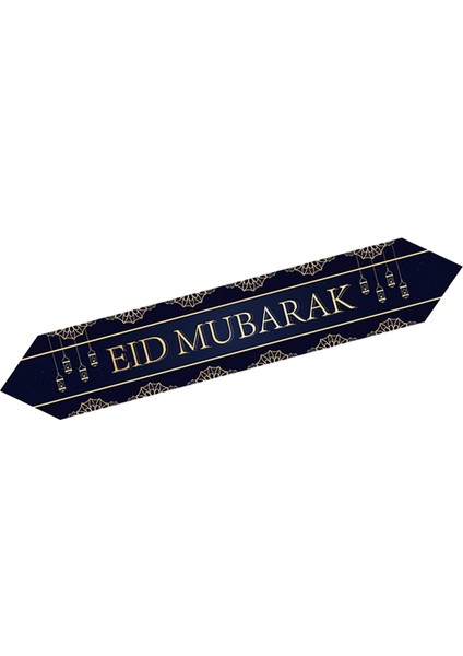Düğün Kadın Mavi Için Altın ile Eid Mubarak Şucu (Yurt Dışından)