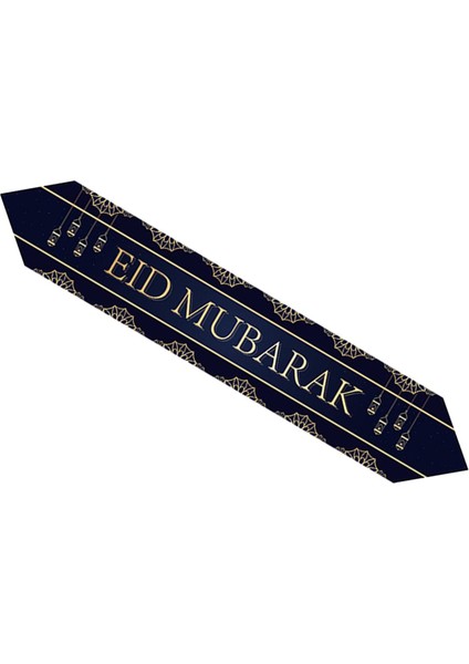Düğün Kadın Mavi Için Altın ile Eid Mubarak Şucu (Yurt Dışından)