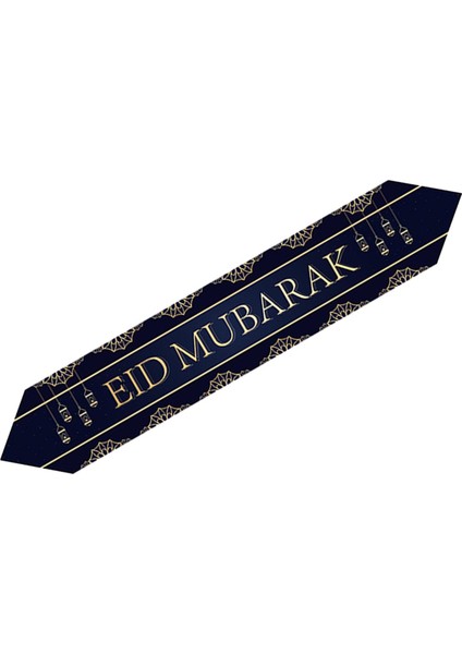Düğün Kadın Mavi Için Altın ile Eid Mubarak Şucu (Yurt Dışından)