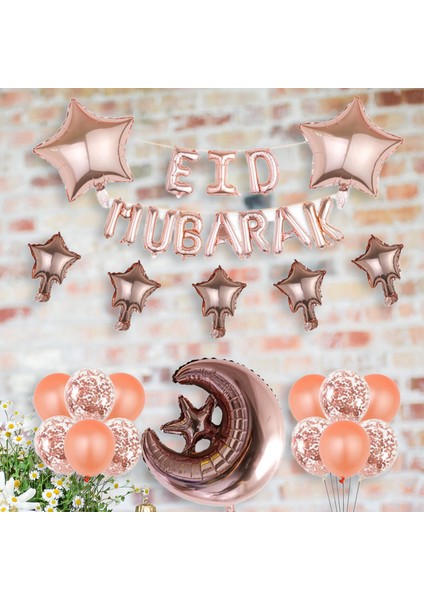 Alüminyum Film Eid Mubarak Balonlar Çocuk Dekor Fotoğraf Prop Altın (Yurt Dışından) indirimleri