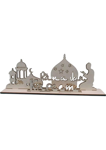 Eid Ramazan Dıy Ahşap Içi Boş Süs Dekorasyonu Kitaplık Için A (Yurt Dışından) fiyatları
