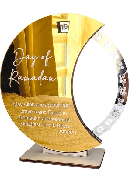 Aile Toplantısı A Için Ramazan Advent Takvimi Dekorasyon Çapı 20CM (Yurt Dışından)