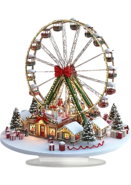 Köşe Ev Tatili Için Akrilik Noel Dekoru (Yurt Dışından)