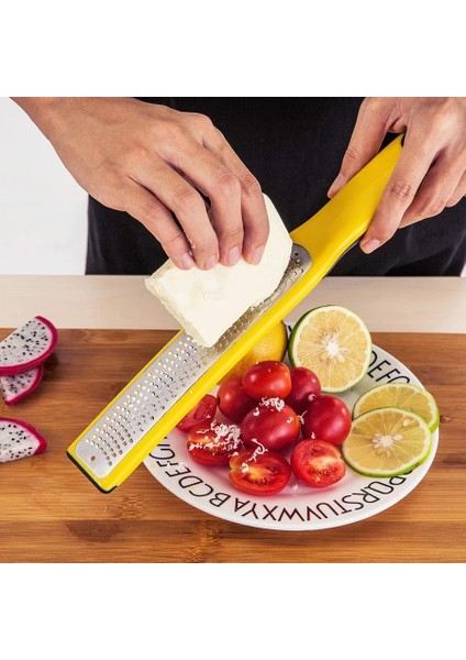 Peynir, Limon, Zencefil, Sarımsak, Sebze, Meyve Için Yakalama Kablı Siyah Narenciye Limon Zester ve Peynir Rendesi (Yurt Dışından)