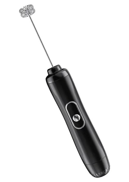 Siyah 1 Adet El Elektrikli Süt Köpürtücü Yumurta Çırpıcı Makinesi Mutfak Içecek Köpürtücü Mikser Kahve Kreması Çırpma Köpüklü Karıştırma Araçları (Yurt Dışından)