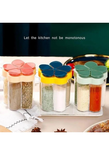 Mavi 5ın1 Mutfak Aletleri Plastik Baharat Kavanozları Kapaklı Tuz ve Biberlikler Seti Baharat Organizatör Otlar Soya Sosu Saklama Kabı (Yurt Dışından) modelleri