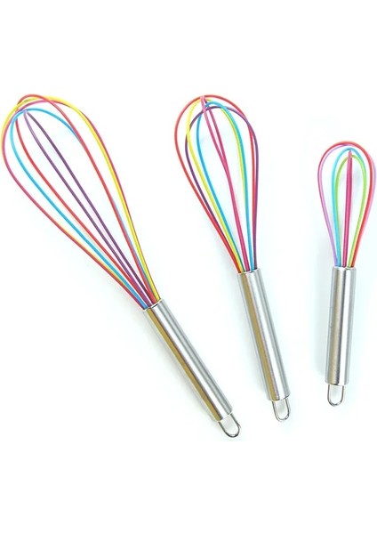 8 Inç Renkli Paslanmaz Çelik Çırpma Karıştırıcı Karıştırma Mikser Yumurta Süt Çırpıcı Mutfak Pişirme Aracı Yumurta Krem Karıştırma Karıştırma Mikseri (Yurt Dışından) fırsatları