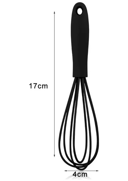 Siyah 17 cm 1 Adet Manuel Yumurta Çırpıcı Pp Kolu Çırpma Süt Yumurta Mutfak Eşyası Kaymaz Çok Amaçlı Yumurta Krem Karıştırma Mikser Araçları (Yurt Dışından)