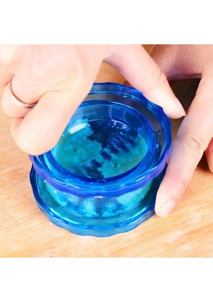 Mavi Sarımsak Öğütme Değirmeni Zencefil Sarımsak Kıyıcı Kutusu Kırıcı Soyucu Yaratıcı Cihaz Sarımsak Presi Sarımsak Çok Fonksiyonlu Mutfak Gad X3D9 (Yurt Dışından)