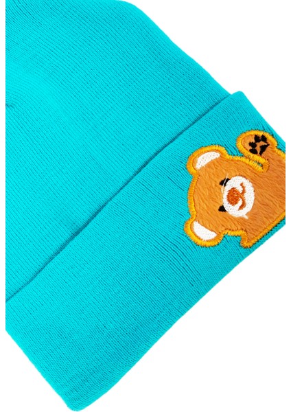 Akrilik Ayıcık Figürlü Çocuk Bere Yeşil fiyatları