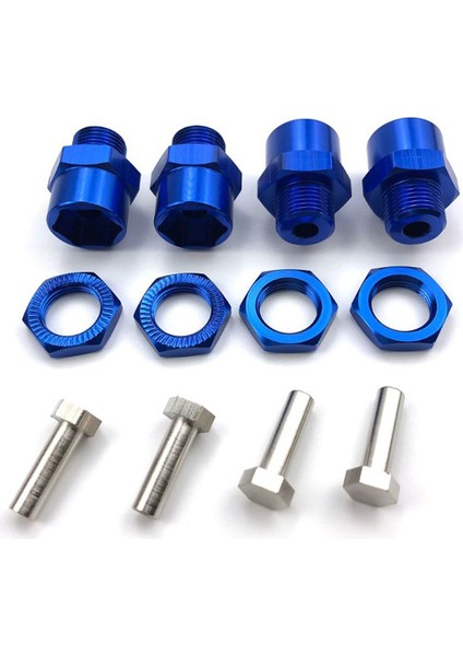 12MM Dönüş 17MM Uzatma Tekerlek Altıgen Hub Adaptörü Hsp 1/10 Rc Araba Buggy Kamyon 1/8 Lastik Kullanabilir, Koyu Mavi (Yurt Dışından)