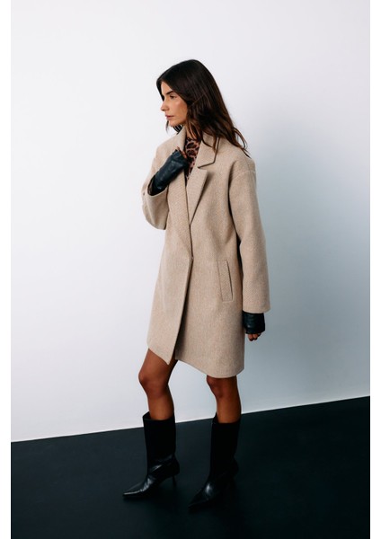 Desenli Kısa Kaban - Camel fiyatları