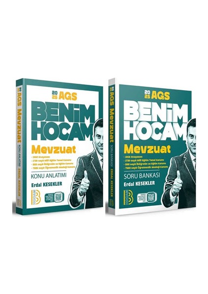2025 Meb-Ags Mevzuat Konu / Soru Bankası 2'li Set