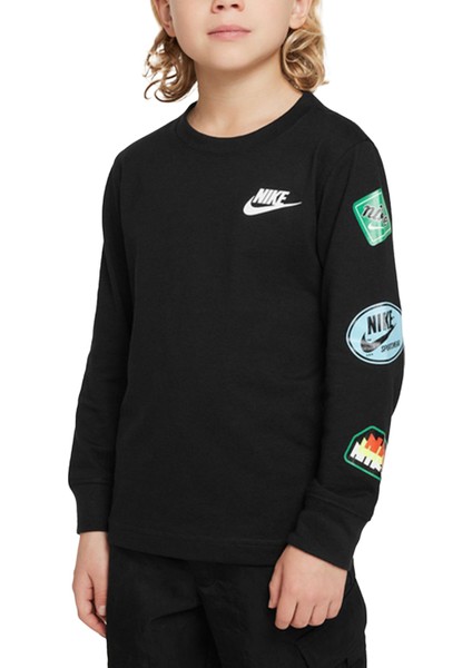 Retro Sticker Tee Çocuk Sweatshirt - 86L833