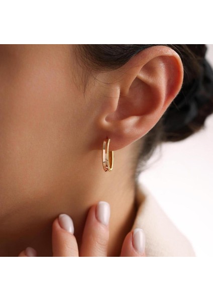 Ajda Küpe 14 Ayar Halka Form 1.9 cm fiyatları