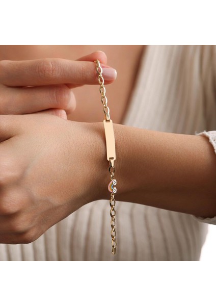 Altın Çocuk Bileklik Gökkuşağı