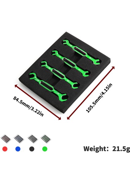 Anahtar Ayarı Itme Çubuğu Anahtarı Gerdirme Somunu Topu Uçlu Bağlantı Sökücü Aracı Rc Araba Için 3/3.2/3.5/3.7/4/5/5.5/6mm-Yeşil (Yurt Dışından)