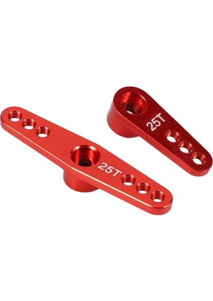 Futaba Savox Xcore Hl Hsp Hd Güç Rc Araçları Için 25 T Alüminyum Rc Servo Kol Boynuz, Kırmızı (Yurt Dışından)
