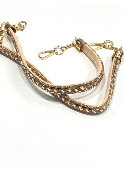 Taşlı Çanta Sapı Kare Metalli