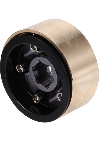 4 Adet Pirinç 1.0 Beadlock Jant Tekerlek Hub 1/24 Rc Paletli Araba Eksenel SCX24 AXI90081 AXI00002 Yükseltme Parçaları, C (Yurt Dışından)