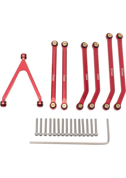 Cnc Yüksek Gümrükleme Şasi Bağlantı Çubuğu Seti Eksenel SCX24 AXI00001 C10 AXI00002 Jeep AXI00006 Bronco 1/24 Rc Araba Parçaları,1 (Yurt Dışından)