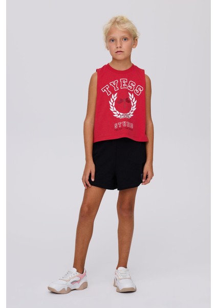 Kız Çocuk Kırmızı Tshirt