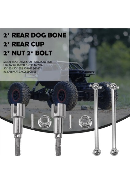 Metal Arkadan Çekişli Motosiklet Mili Köpek Kemiği Hbx 16889 16889A 16890 16890A Sg 1601 Sg 1602 SG1601 SG1602 Rc Araba Parçaları Aksesuarları (Yurt Dışından) indirimleri