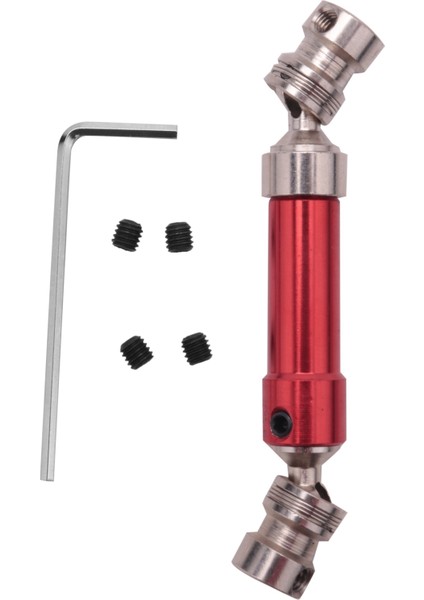 Metal Arka Tahrik Mili Cvd Wltoys 12428 12423 1/12 Rc Araba Paletli Kısa Kulvar Kamyon Yükseltme Hop-Up Parçaları, Kırmızı (Yurt Dışından)