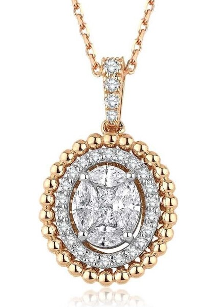 0.65 Karat Pırlanta Trend Kolye
