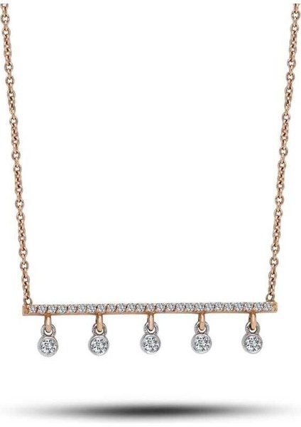 0.22 Karat Pırlanta Trend Kolye