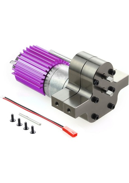 Metal 370 Motor Şanzıman Dişli Kutusu Wpl C14 C24 B24 B36 Mn D90 D99 MN99S Rc Araba Yükseltme Parçaları, Titanyum (Yurt Dışından)