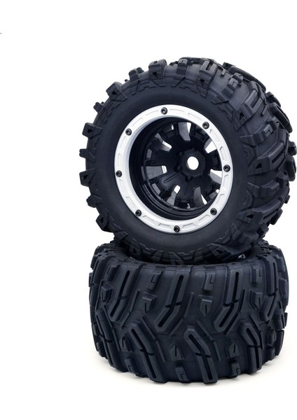 Mx-07 2 Adet 188MM Lastik Jant Lastiği 8752 8753 Zd Racing Için Mx-07 MX07 Mx 07 1/7 Rc Araba Yedek Parça Aksesuarları, Gümüş (Yurt Dışından)