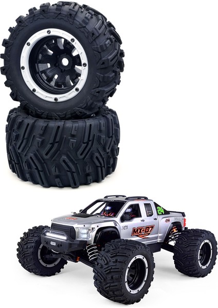 Mx-07 2 Adet 188MM Lastik Jant Lastiği 8752 8753 Zd Racing Için Mx-07 MX07 Mx 07 1/7 Rc Araba Yedek Parça Aksesuarları, Gümüş (Yurt Dışından) indirimleri