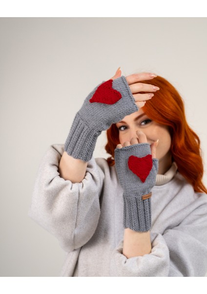 Gray Love Eldiven