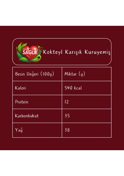 - Kokteyl Karışık Kuruyemiş indirimleri